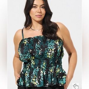 Torrid Peplum Square Neck Crop Cami